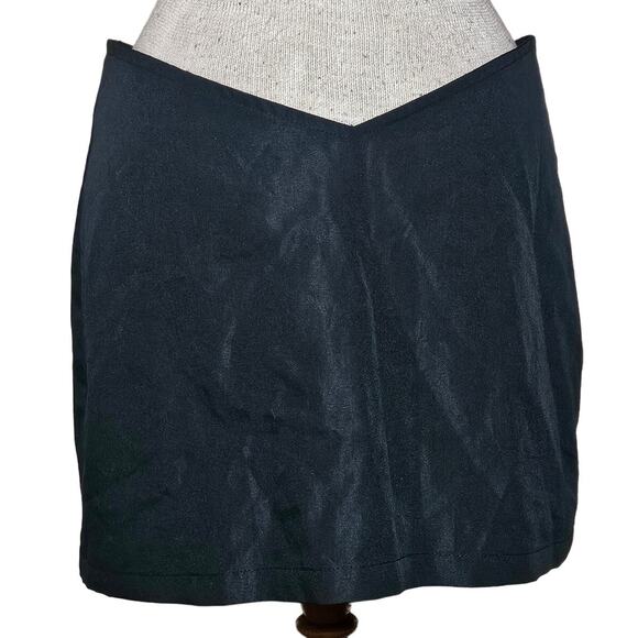 Woven V Front Waist Micro Mini Skirt Size 8 New with Tag - Picture 1 of 4